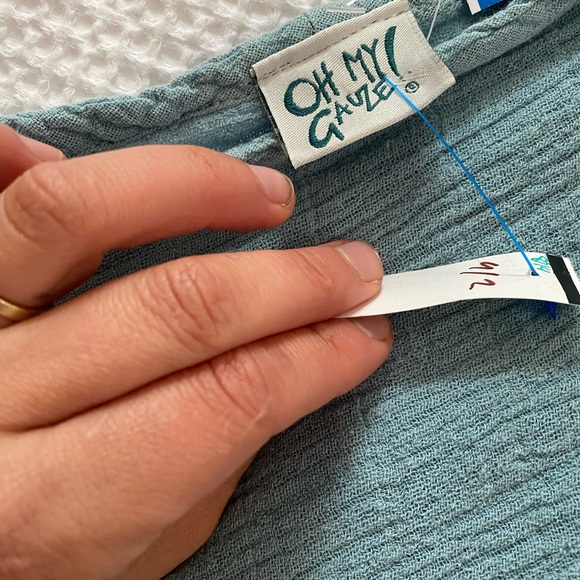 Oh My Gauze! white long cotton dress Sylvia size 2 (medium) - Picture 6 of 7